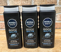 Nivea Men Deep Clean Himalayan Salts Body Wash 16.9 Oz - 3 Pack
