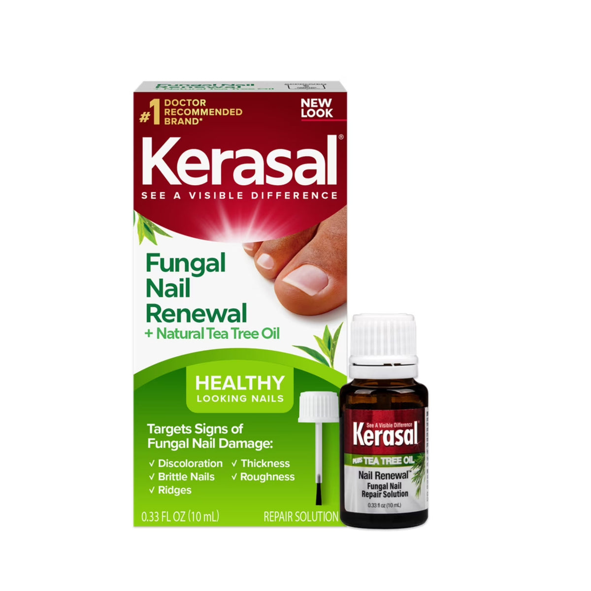 Fungal Nail Renewal Solution with Tea Tree Oil - 0.33 fl oz, Deep Penetrating Nail Care