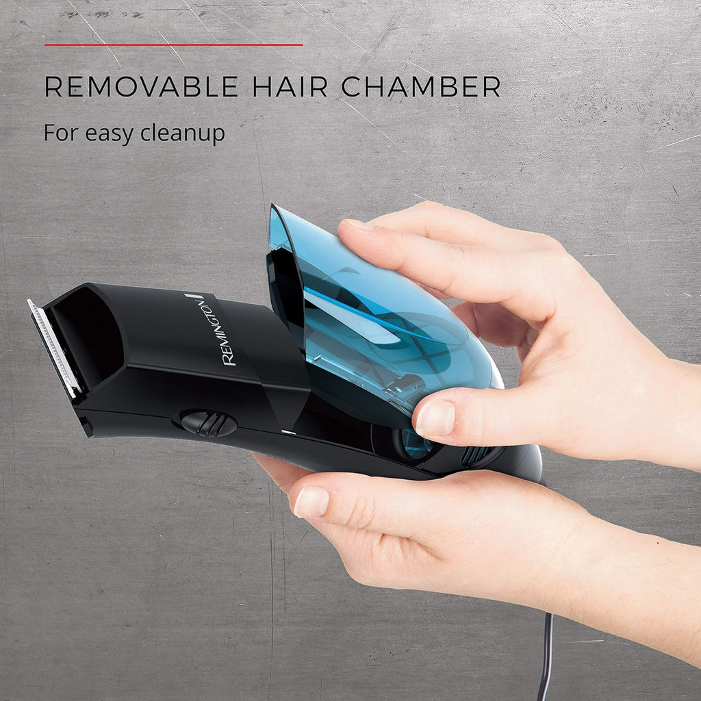 Vacuum Haircut Kit for Men - Hair Clippers & Beard Trimmer with Removable Chamber