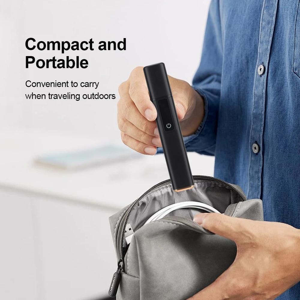Electric Nose Ear Hair Trimmer Painless Portable USB Rechargeable with LED Display