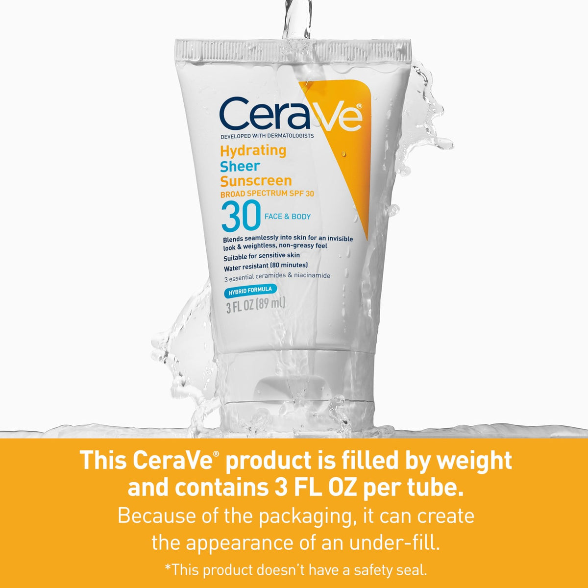 Hydrating Broad Spectrum SPF 30 Sunscreen for Face & Body - Water-Resistant, Non-Greasy