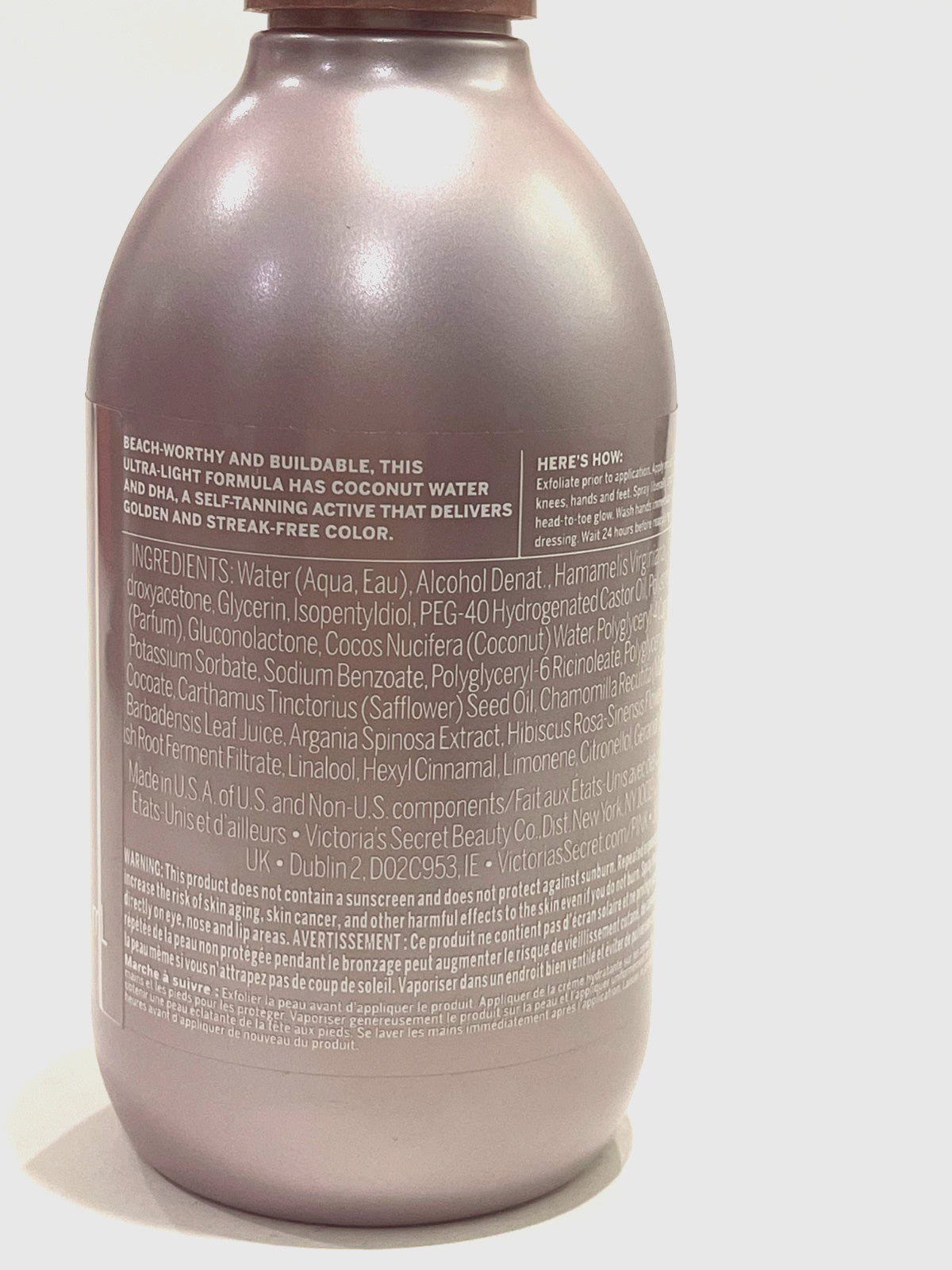 Self Tanning Water with Coconut Water - Bronzed Glow, 8 fl oz