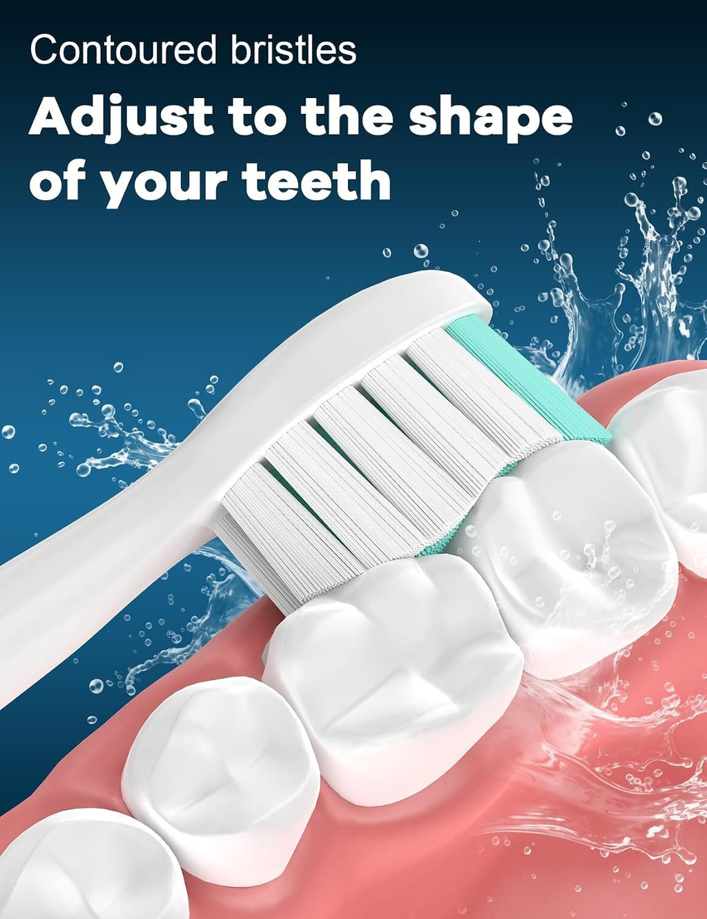 Replacement Brush Heads for Philips Sonicare Electric Toothbrush - Medium Soft, 4 Pack