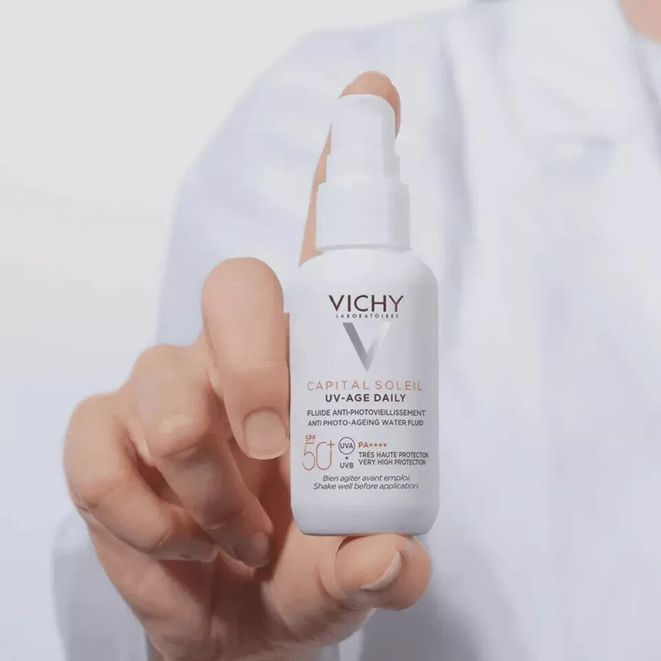 SPF50+ Sunscreen with Anti-Aging & Pollution Protection 40ml - Hypoallergenic, Invisible Finish