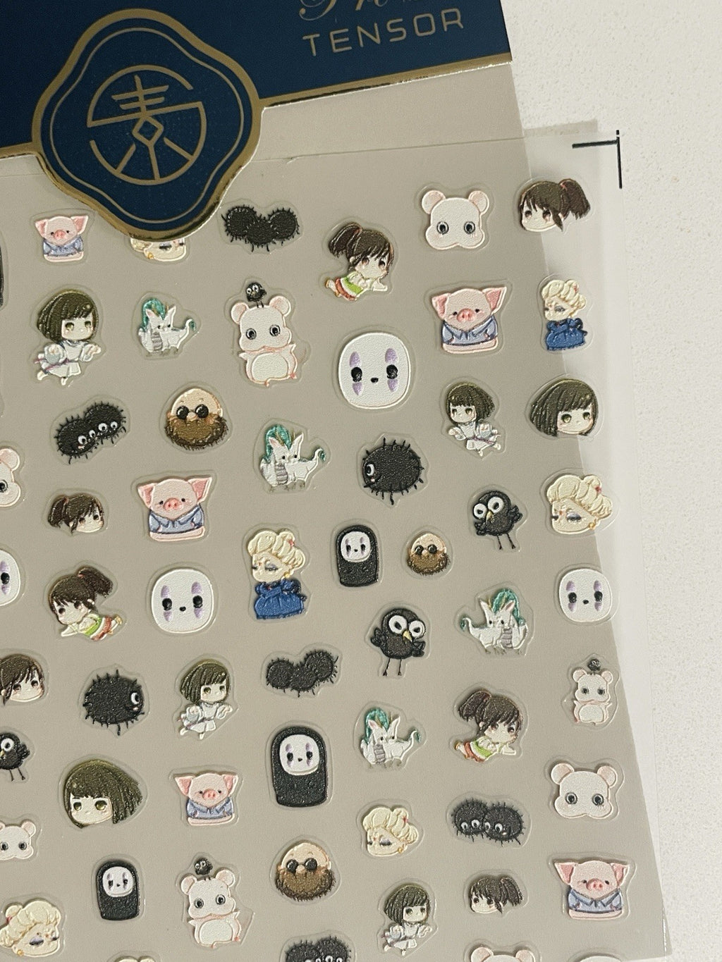 Ghibli 5D Anime Nail Stickers - Water-Resistant Nail Decals for Nail Art