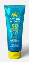 Ocean Potion SPF 50 Sunscreen Lotion with Sunshine Scent - 6.8 oz, UVA/UVB Protection, Exp 10/2026