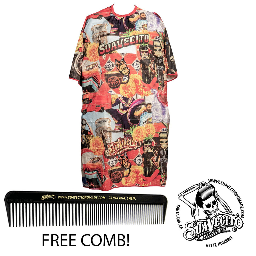 Suavecito Amber Skies Barber Cape for Haircutting & Salon Use