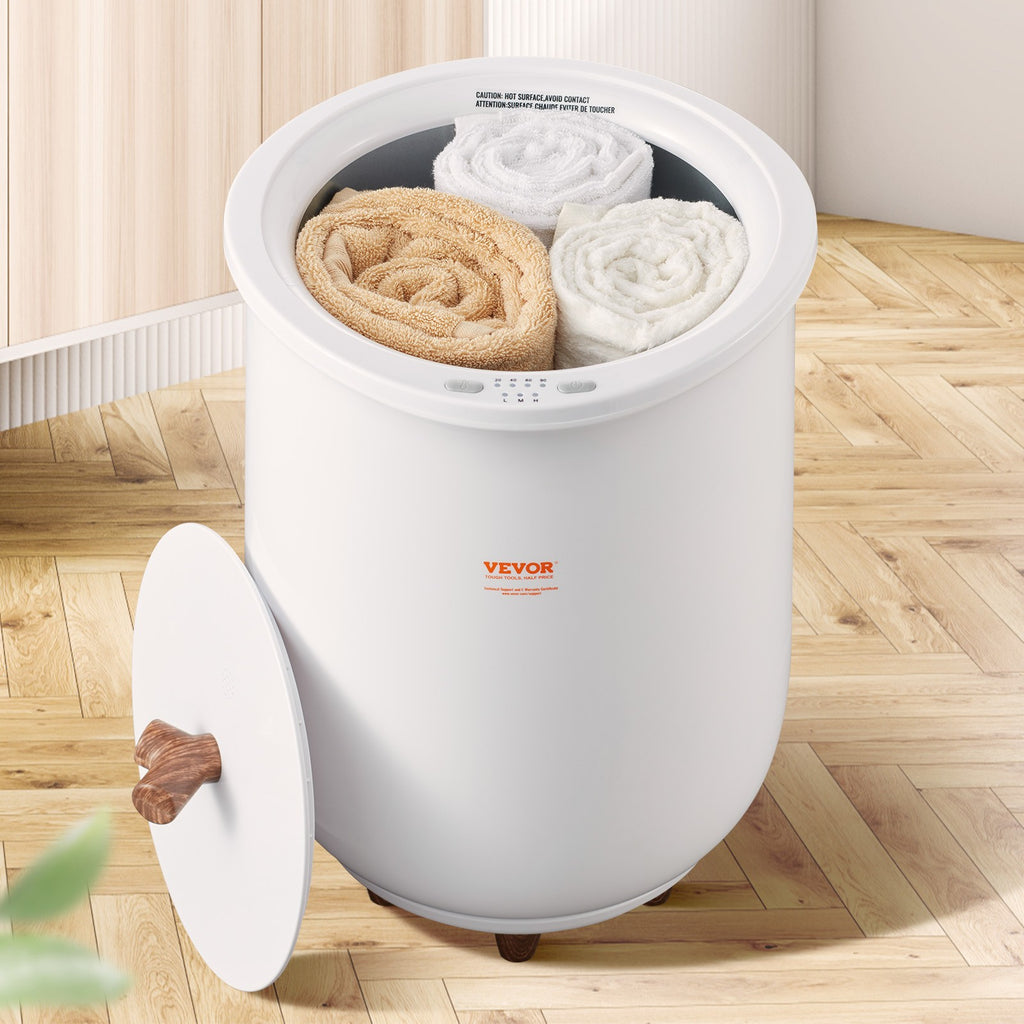 20L Large Bathroom Towel Warmer with LED Light and Aromatherapy Chamber