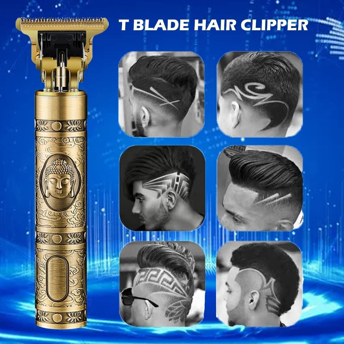 Men's Electric Shaving Machine Waterproof USB Rechargeable Trimmer