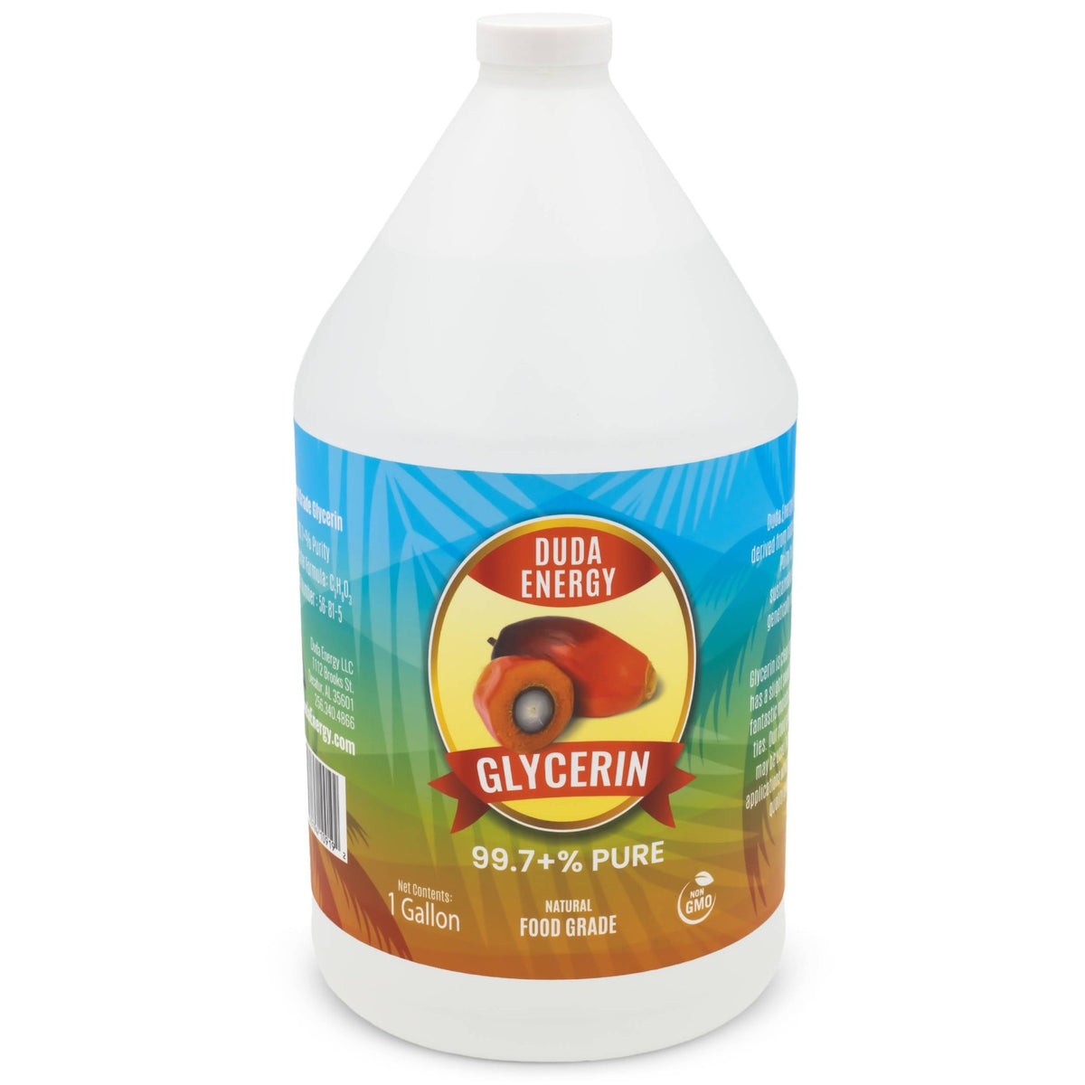 Vegetable Glycerin Food Grade Non-GMO Palm Fruit-Based USP - Multiple Sizes