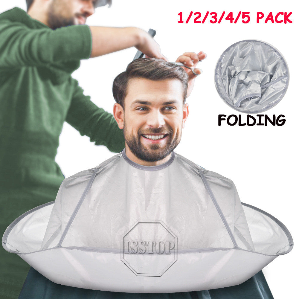 Hair Cutting Cape with Neck Closure, Reusable Hairdresser Gown for Salon & Home Use
