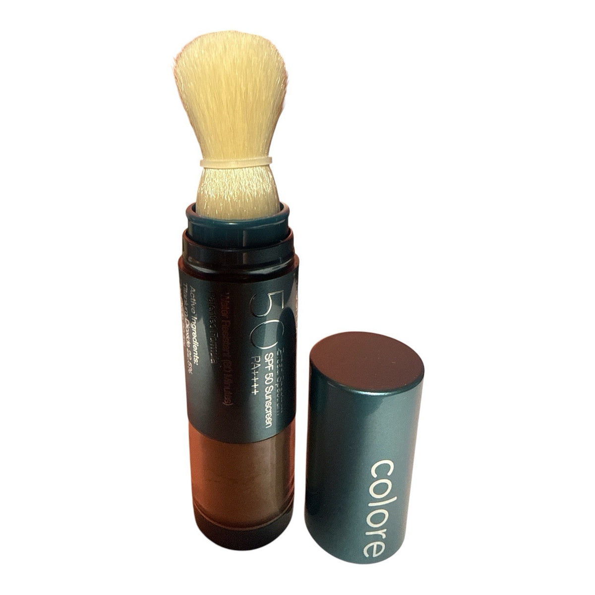 SPF 50 Brush-On Mineral Sunscreen Shield TAN 0.21 oz - Broad Spectrum UV Protection