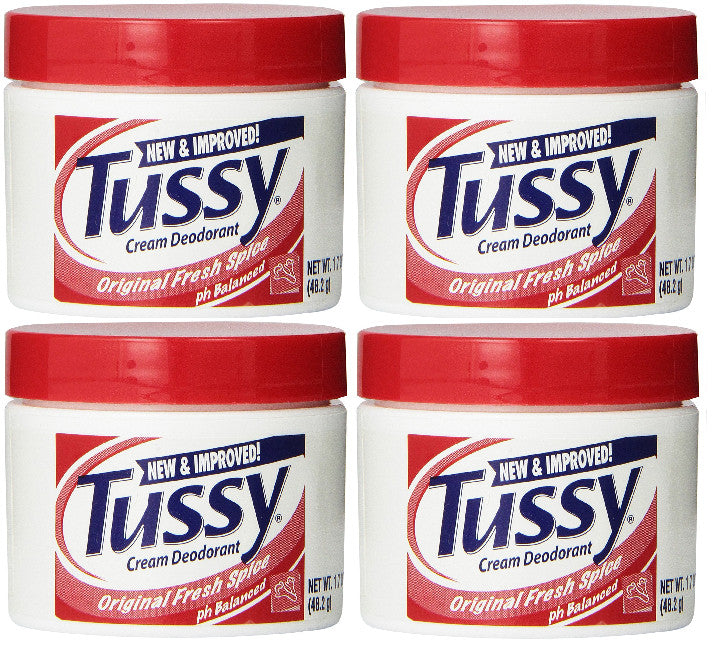 Tussy Deodorant Cream Original Fresh Spice 1.7 Oz | Long-Lasting Protection