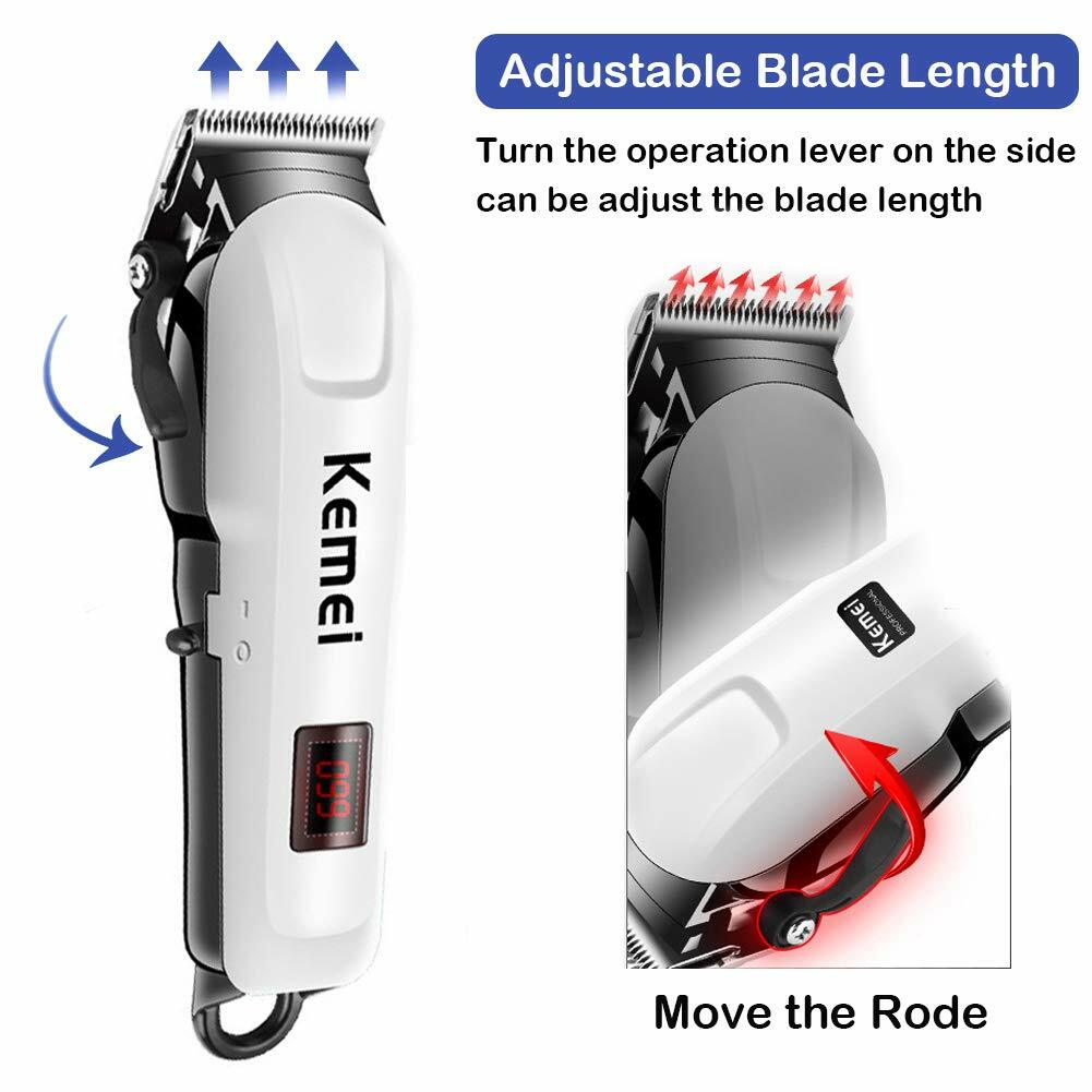 Rechargeable Hair Clippers Trimmer Kit for Men & Barber Salon Use