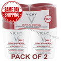 Vichy Clinical Control Deodorant Roll-On 96 Hour Antiperspirant 2x50ml
