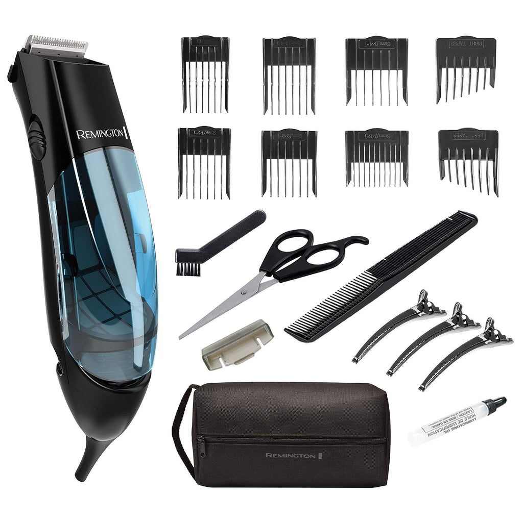 Vacuum Haircut Kit for Men - Hair Clippers & Beard Trimmer with Removable Chamber