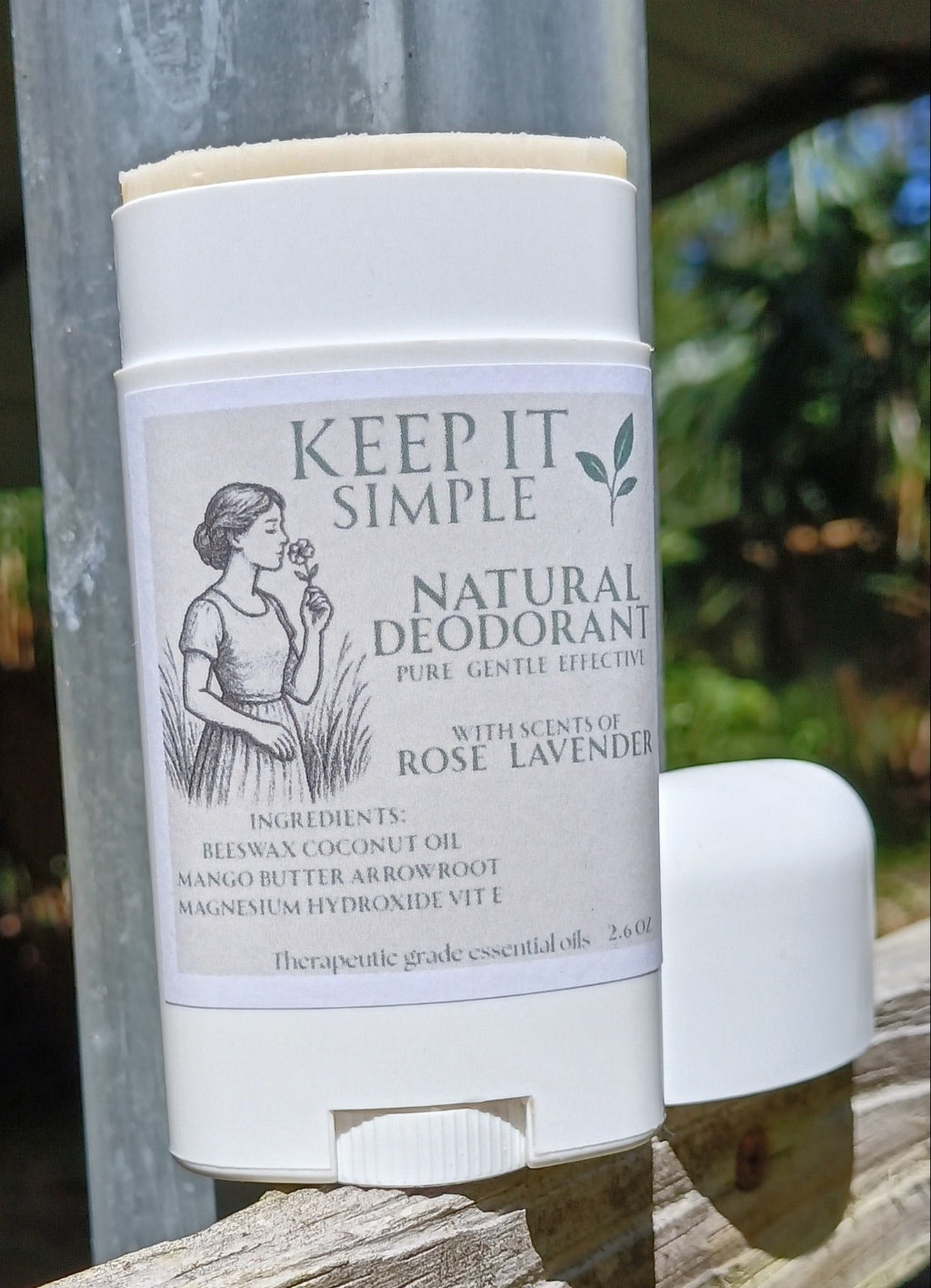 Natural Deodorant - Non-Toxic, Aluminum & Baking Soda Free, Essential Oil Blend