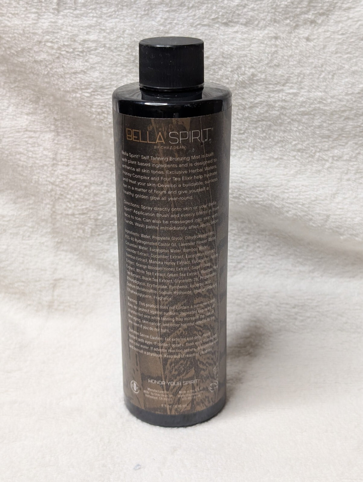 Self Tanning Bronzing Mist 8 oz - No Spray Sealed for Natural Glow
