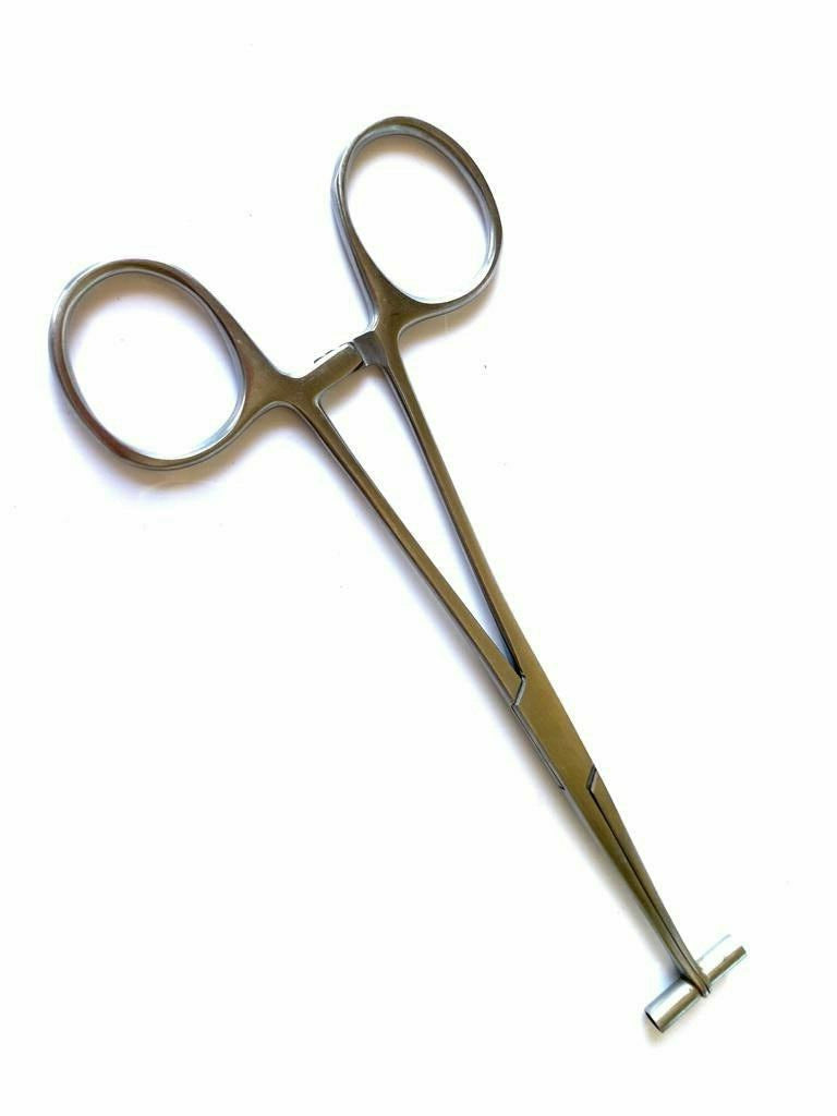Septum Clamp Forceps 6" Piercing Jewelry Tweezers Eyebrow Nose Tongue Nipple