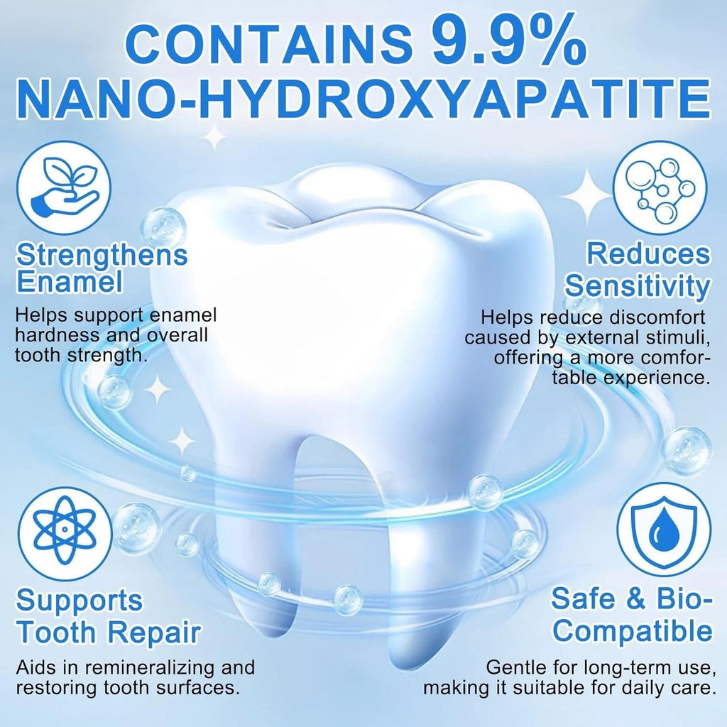 Nano Hydroxyapatite Toothpaste for Enamel Repair & Sensitivity Relief - 4.23 Oz
