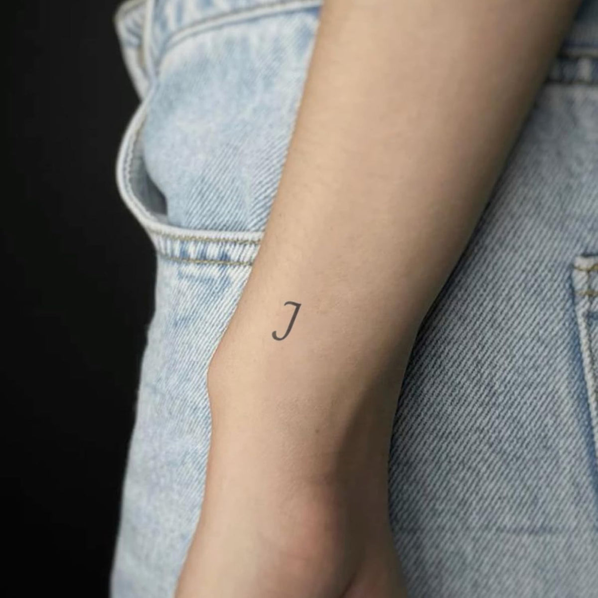 Custom Name & Date Script Tattoo Alphabet – Waterproof Temporary Tattoos (A-Z, 0-9)
