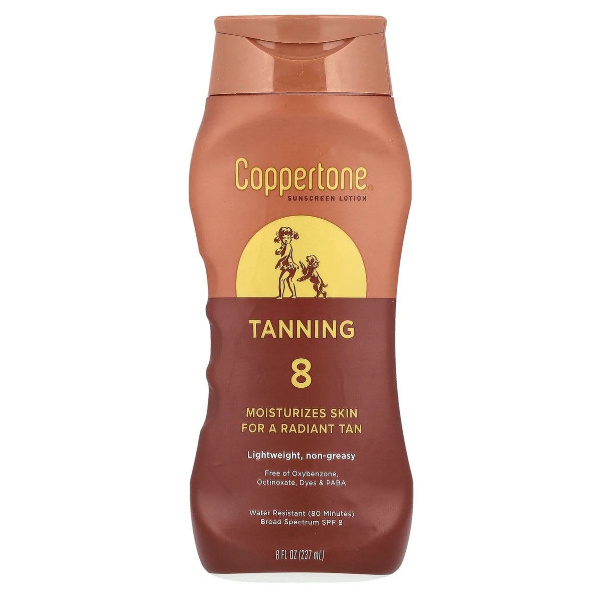SPF 8 Tanning Sunscreen Lotion - Water Resistant, Moisturizing, Broad Spectrum, 8 fl oz