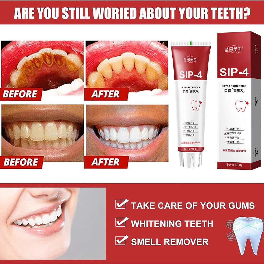 Probiotic Whitening Toothpaste for Brightening & Fresh Breath - All Variants