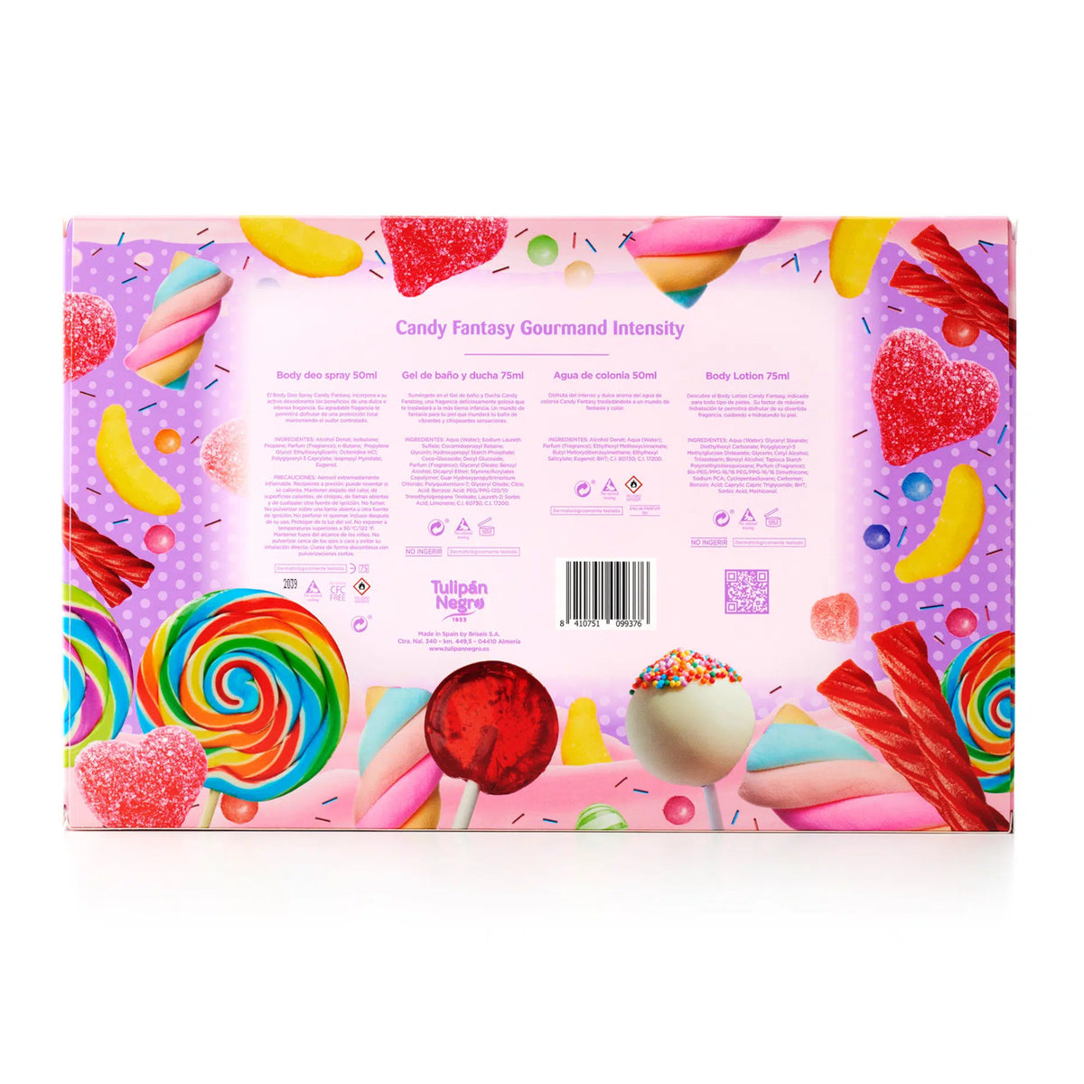 Candy Scented Gift Set with Shower Gel, Lotion, Cologne & Body Spray