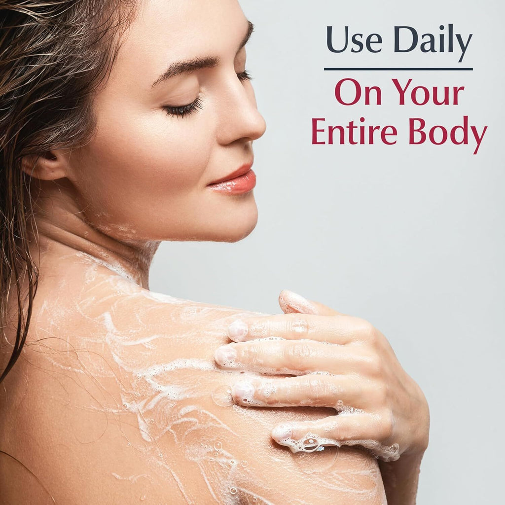 Eucerin Skin Calming Body Wash & Face Cleanser 16.9 oz - Gentle, pH-Balanced for Sensitive Skin