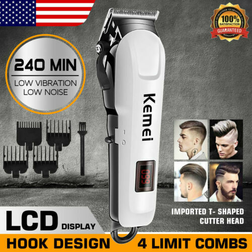 Wireless Hair Clippers with Trimmer Kit for Men & Barber Salon Use