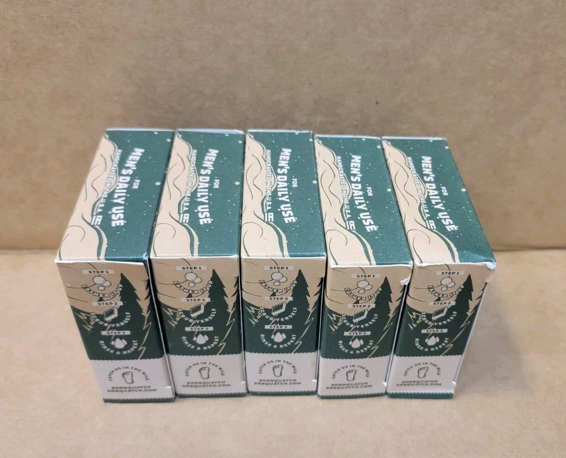 DR. Squatch Snowy Pine Tar Limitd Balsam Fir Zero Grit Soap 5oz - Lot of 5