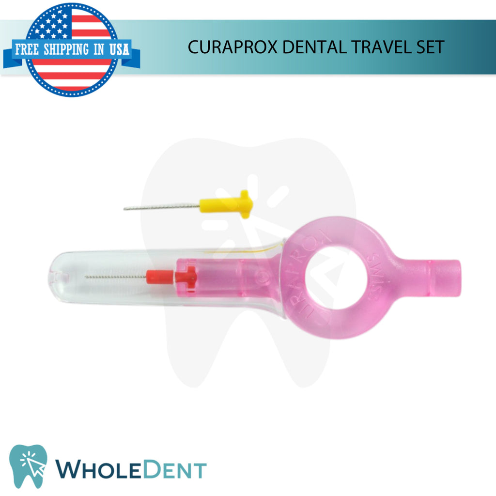 Travel Oral Hygiene Kit with Toothbrush and Interdental Brushes - Compact & Refillable