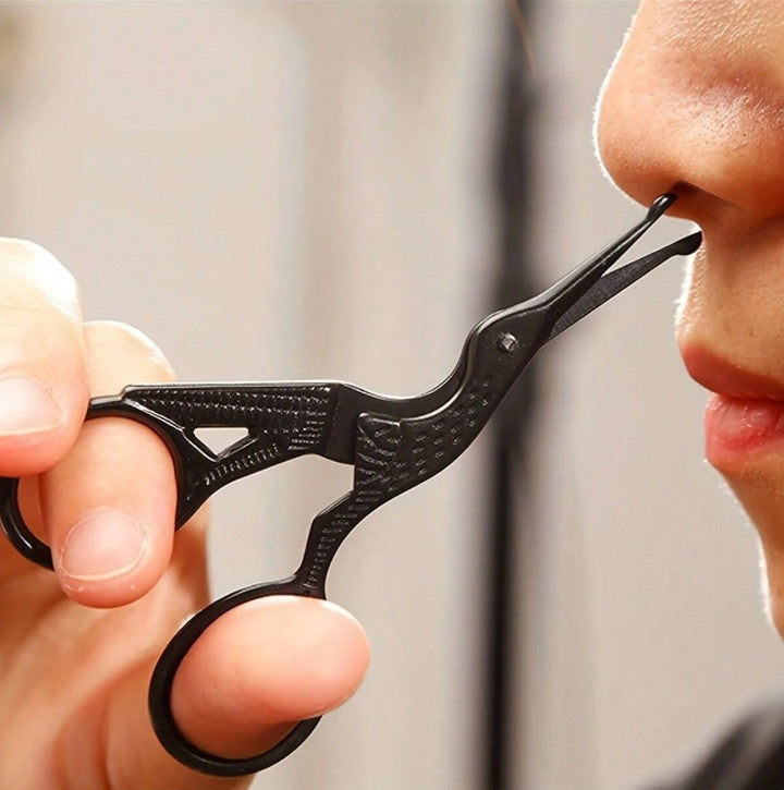 Nose & Facial Hair Grooming Scissors - Stainless Steel Round Tip