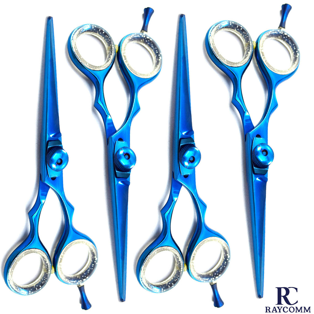 Professional Hairdressing Barber Scissors Blue Color Salon Hair Cutting Shears