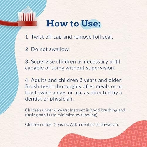 Kids Fluoride Toothpaste with Paw Patrol Characters – Natural Cavity Protection & Bubblegum Flavor