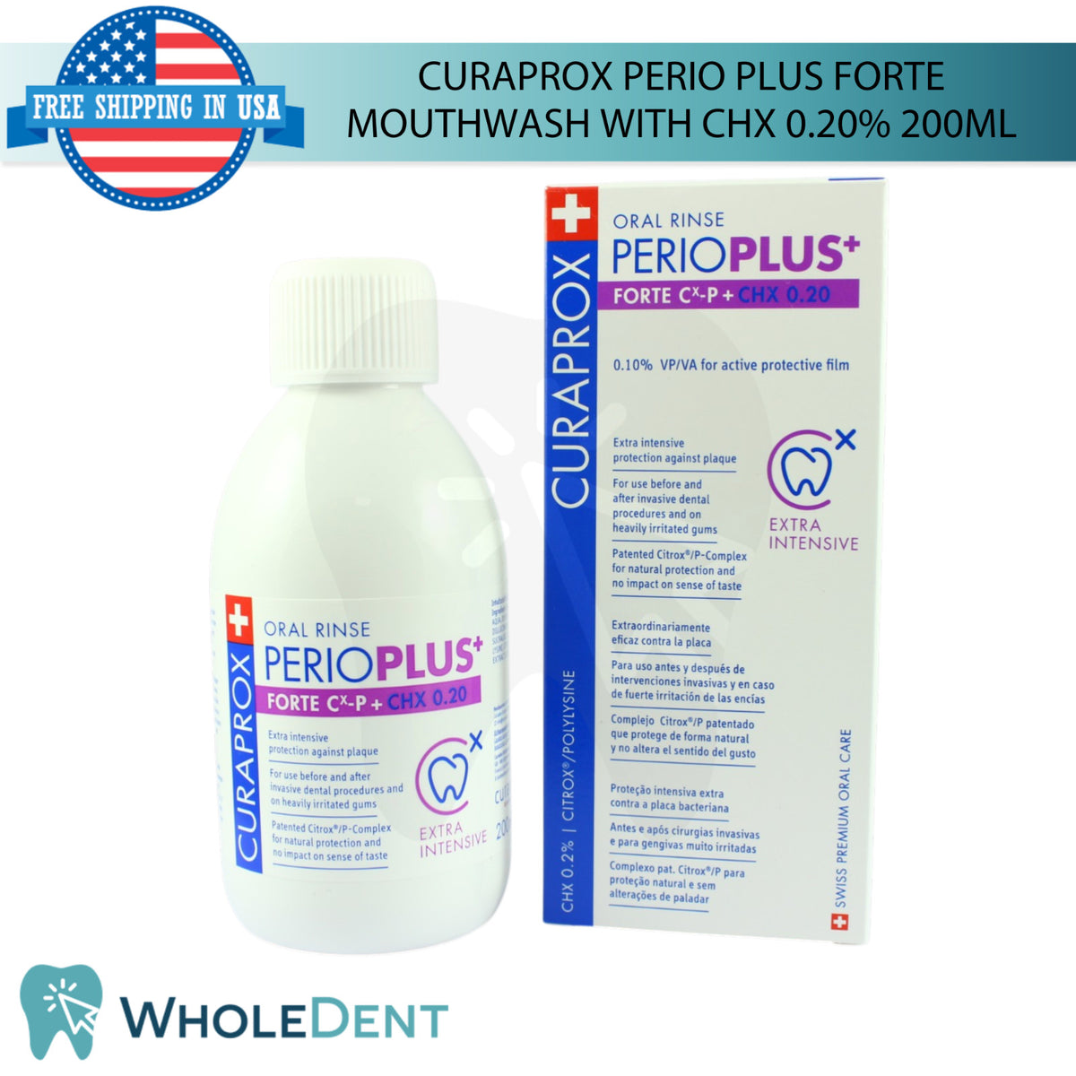 Antibacterial Mouthwash with CHX 0.20% - 200ml Oral Care Solution