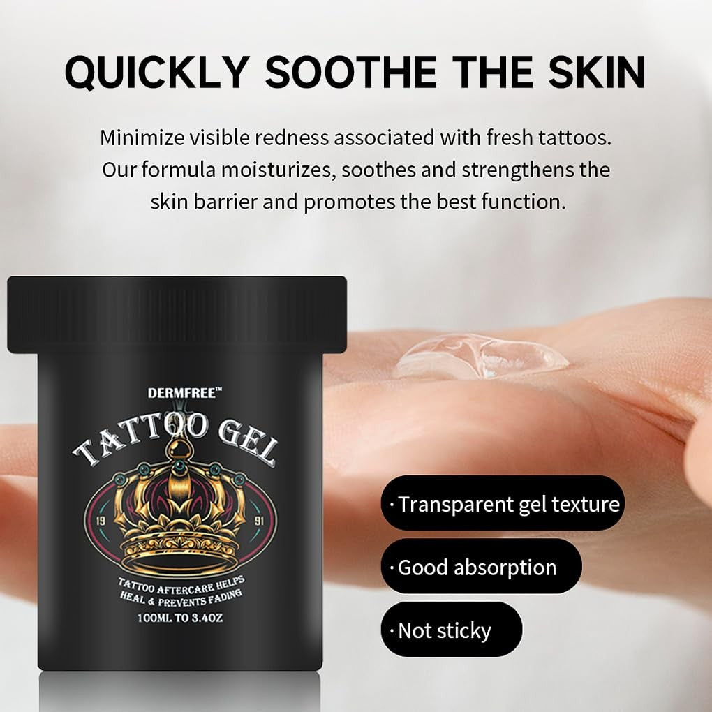 Tattoo Aftercare Cream 3.4 Oz – Soothing Moisturizer for Before, During & After Tattooing