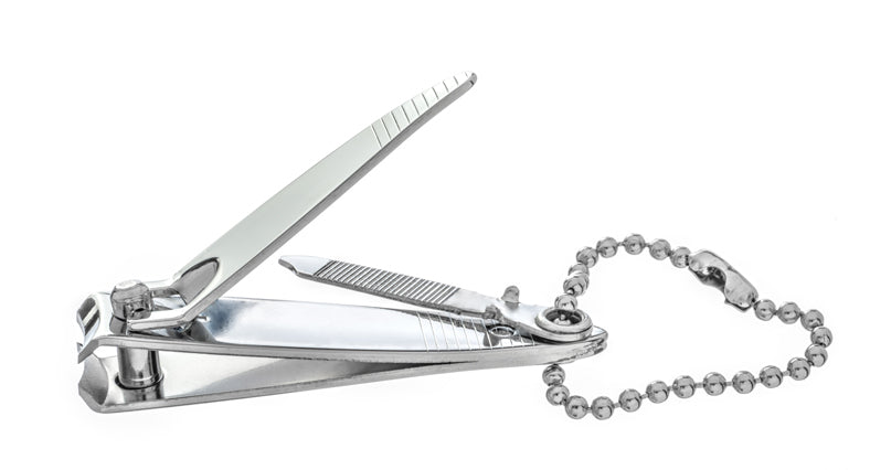 Mini Finger Nail Clipper Set with File & Key Chain - 3 Pack