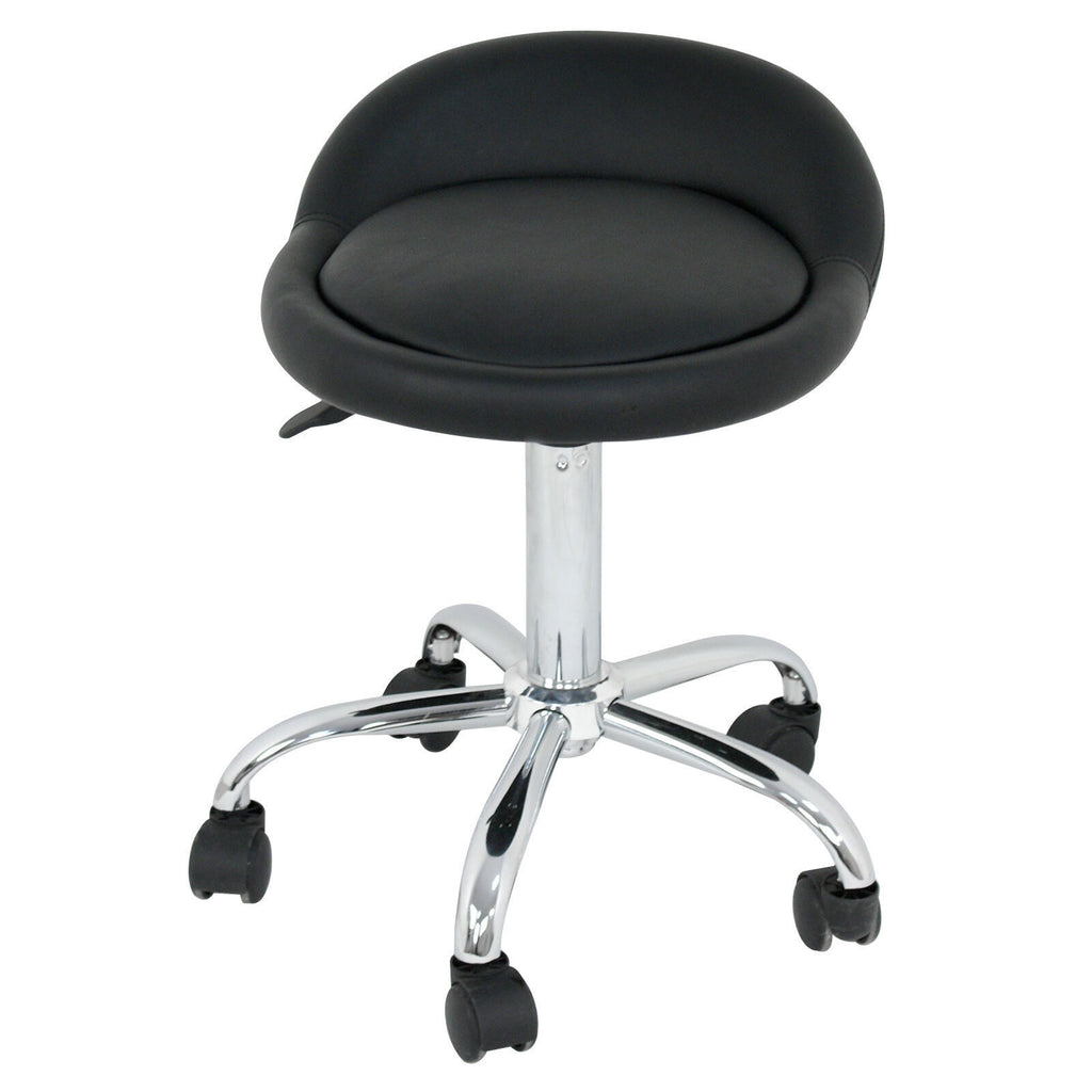 Adjustable Hydraulic Rolling Salon Stool Chair for Hair, Tattoo, Massage & Spa