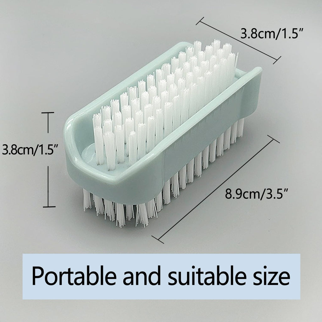 2-Sided Nail Brush Set for Fingernail and Under Nail Cleaning - 4 Pieces