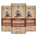 (3 Pack) Men’s Deodorant Stick - Wood Barrel Bourbon Scent, Aluminum-Free, 2.65 oz