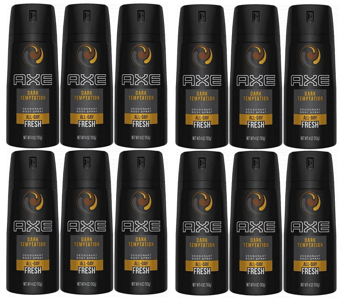 Men's Deodorant Body Spray - Dark Temptation 12-Pack