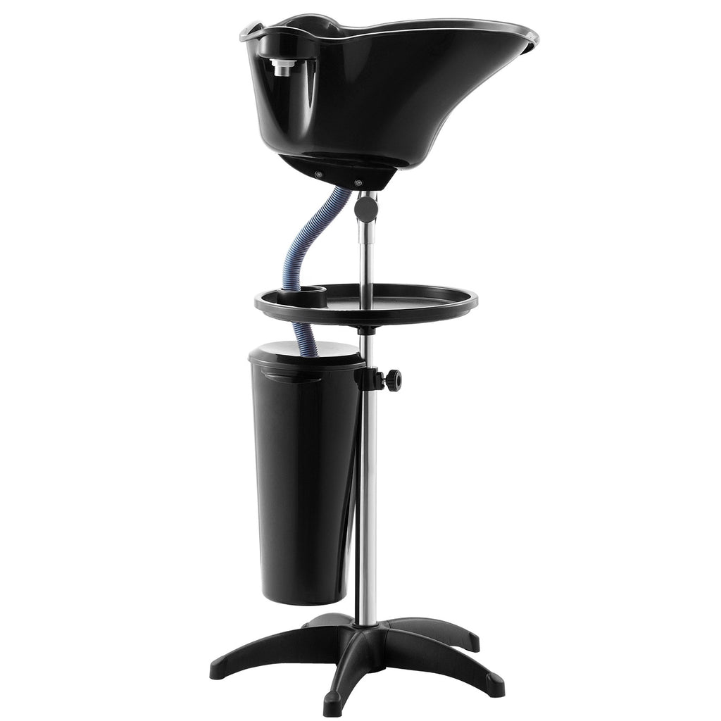 Portable Shampoo Basin with Adjustable Height & Showerhead for Hair Washing