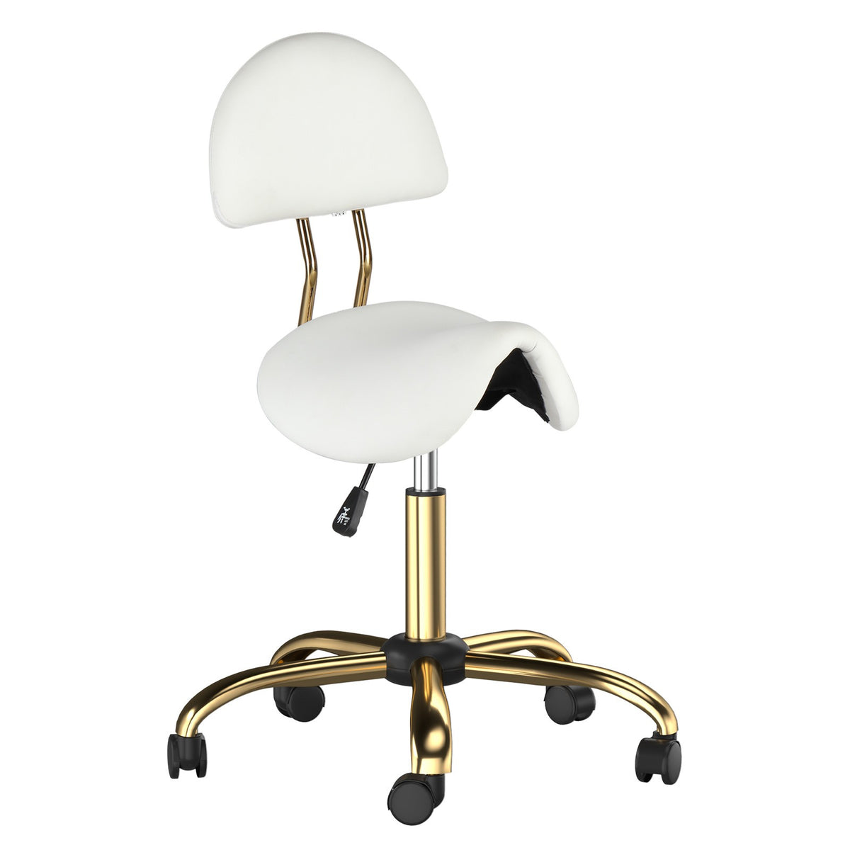 Heavy Duty Salon Rolling Stool with 400 Lb Capacity - Adjustable & Swivel