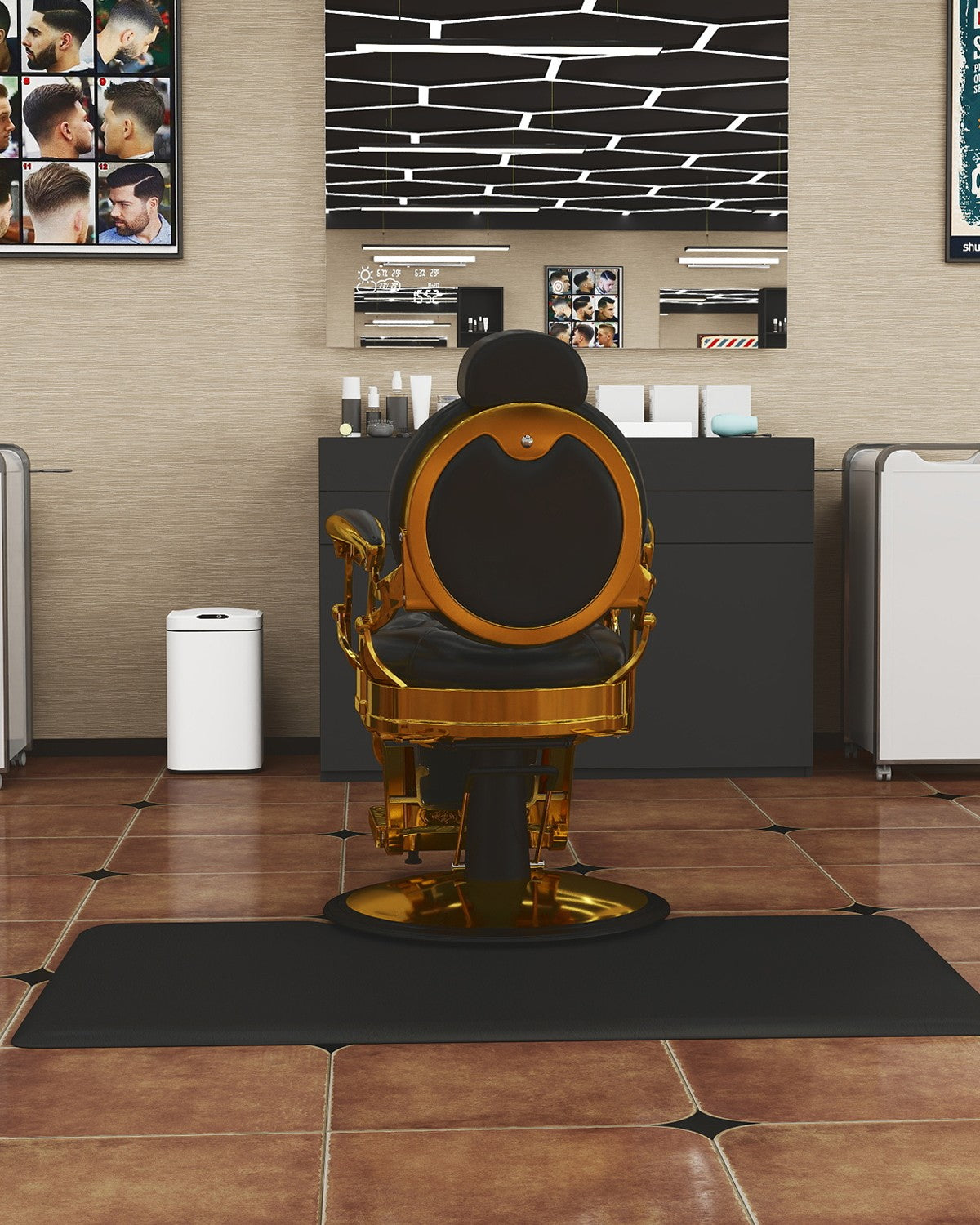 Anti-Fatigue Salon Chair Mat 3x5 Feet for Barber and Stylist Workstations