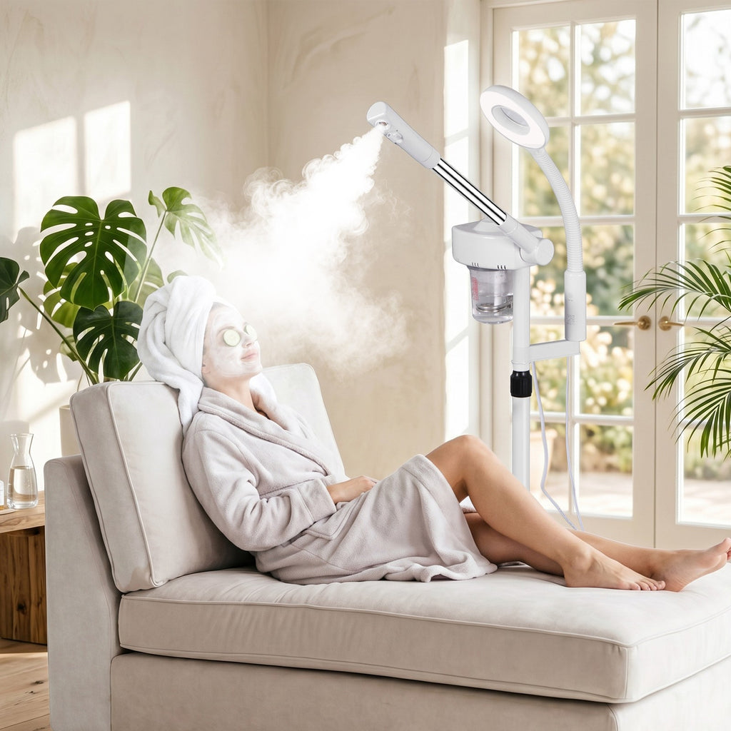 Nano Ionic Warm Mist Facial Steamer - Deep Hydration & Pore Cleansing