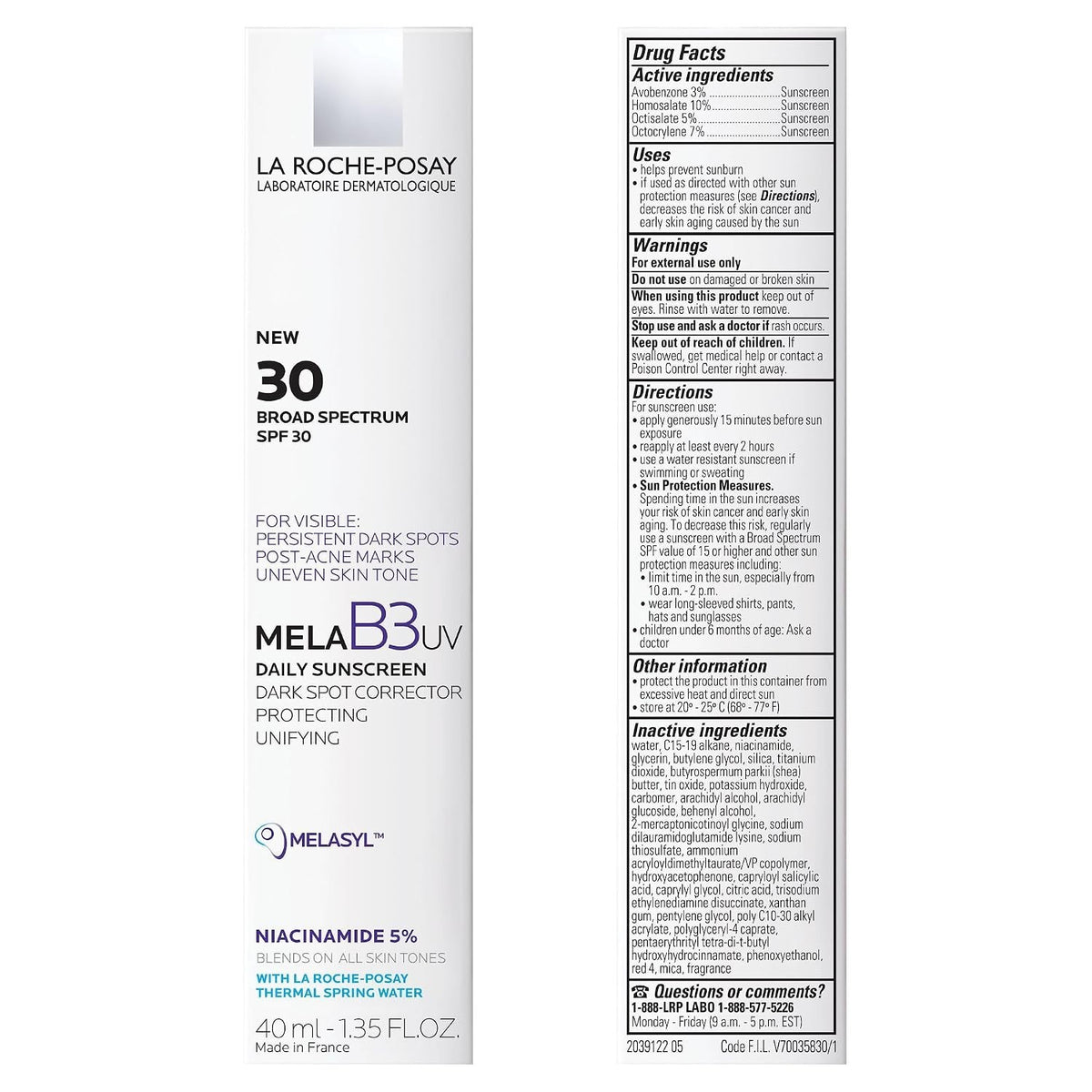 SPF 30 Sunscreen with Niacinamide for Face, Broad Spectrum UV Protection