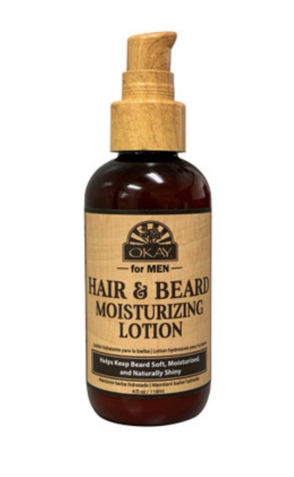 Men's Moisturizing Hair & Beard Lotion – 4 oz Beard Care & Hair Hydration