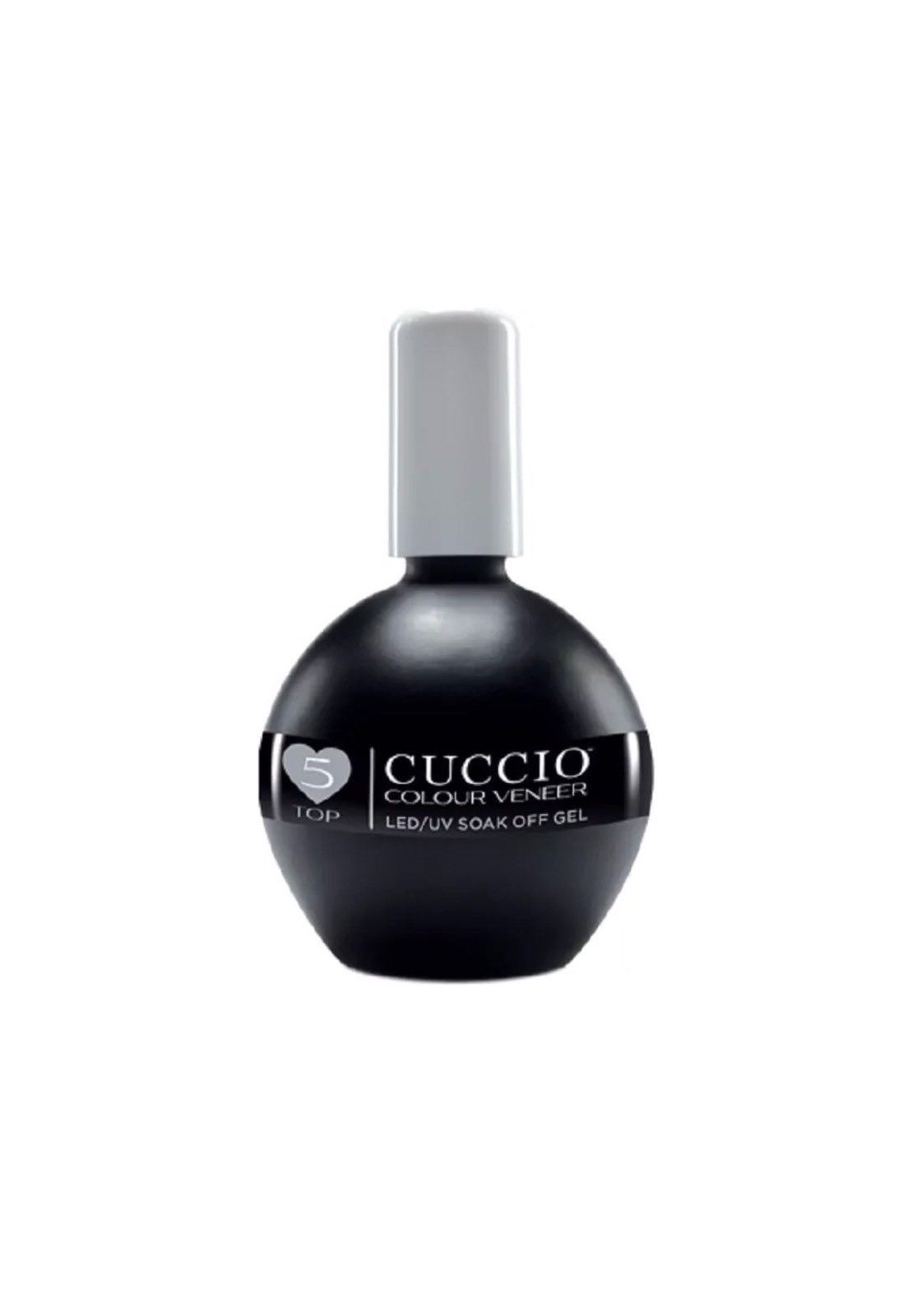 Cuccio Colour Veneer LED/UV Gel Top Coat - #5 High-Gloss Nail Top Treatment, 75ml