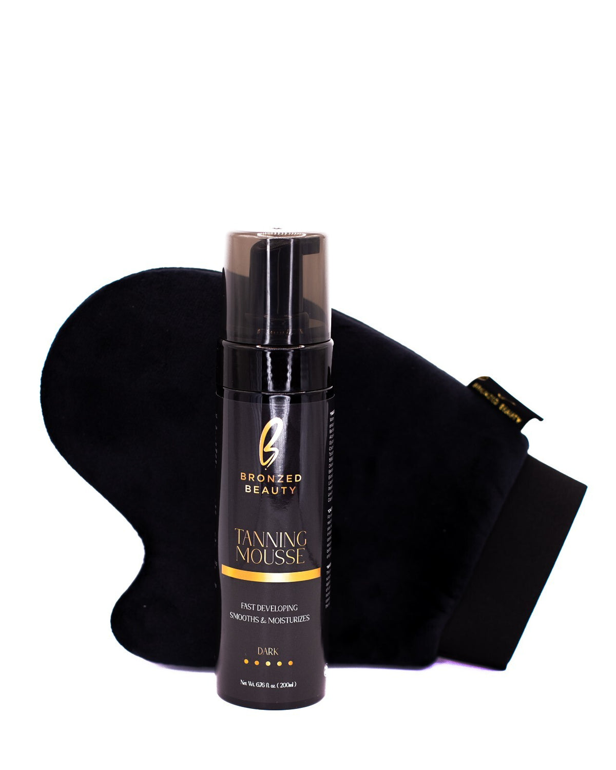 Dark Self Tanning Mousse Kit with Mitt - Natural, Streak-Free Bronze
